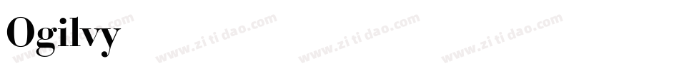 Ogilvy Bold Italic字体转换